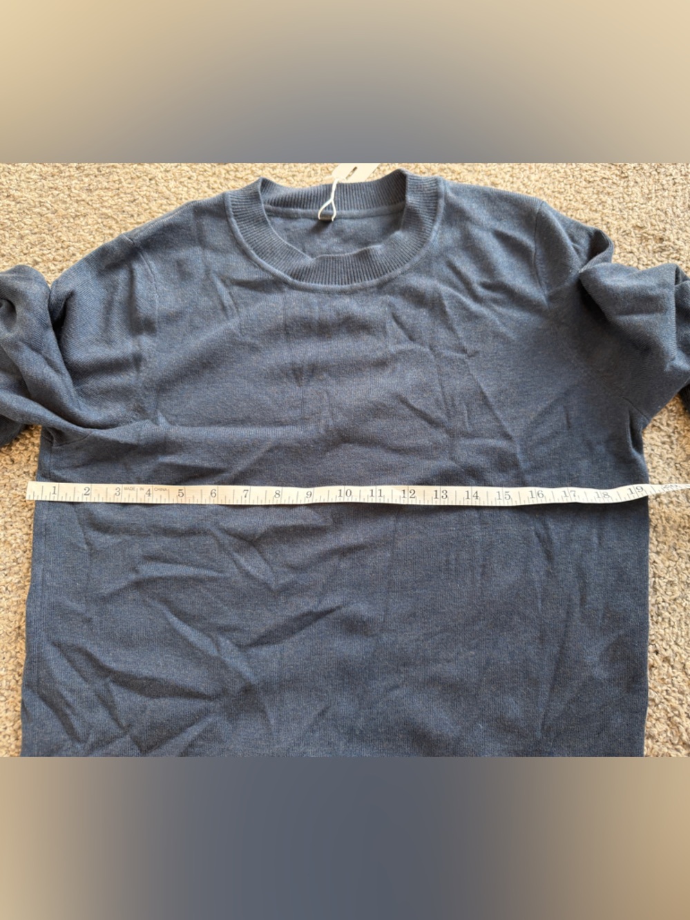 Classic Women's Crew Neck Sweater - Blue - Picture 11 of 16